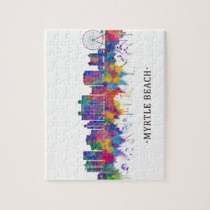 Myrtle Beach South Carolina Skyline Legpuzzel