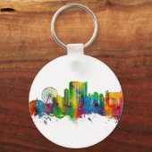 Myrtle Beach South Carolina Skyline Sleutelhanger (Voorkant)