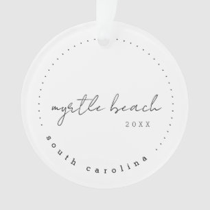 Myrtle Beach South Carolina Travel USA Simple Ornament