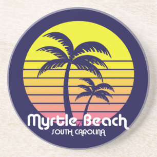 Myrtle Beach, South Carolina Zandsteen Onderzetter