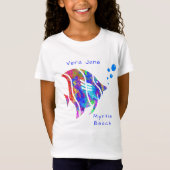 Myrtle Beach South Carolina Zonnevis met Naam T-shirt (Voorkant)