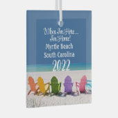 Myrtle BEACH SOUTH SC BEACH LOVER GIFT ORNAMENT (Voorkant Rechts)