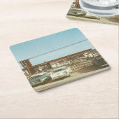 Myrtle Beach,  Uitzicht Vierkante Kartonnen Onderzetter (Schuin)