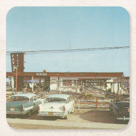 Myrtle Beach,  Uitzicht Vierkante Kartonnen Onderzetter
