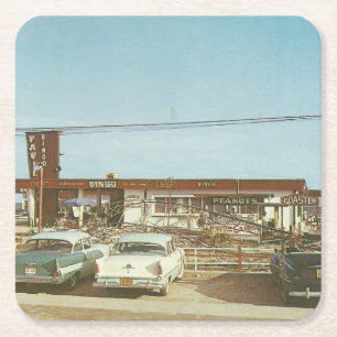 Myrtle Beach,  Uitzicht Vierkante Kartonnen Onderzetter