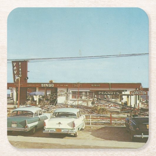 Myrtle Beach,  Uitzicht Vierkante Kartonnen Onderzetter (Voorkant)