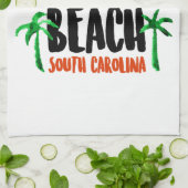 Myrtle Beach Waterverf Theedoek (Gevouwen)