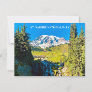 Myrtle Herfsten- Mount Rainier Briefkaart