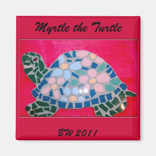 Myrtle the Turtle Magnet Magneet (Voorkant)