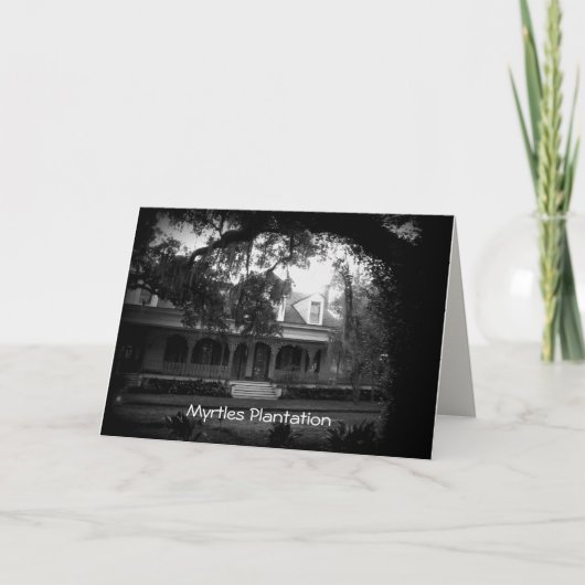 Myrtles Plantation in black and white Kaart (Voorkant)