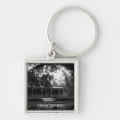 Myrtles Plantation in black and white Sleutelhanger (Voorkant)