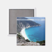 Myrtos Beach Grèce Souvenir Frigo Magnet (Recto/Verso)