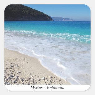 Myrtos - Kefalonia Vierkante Sticker