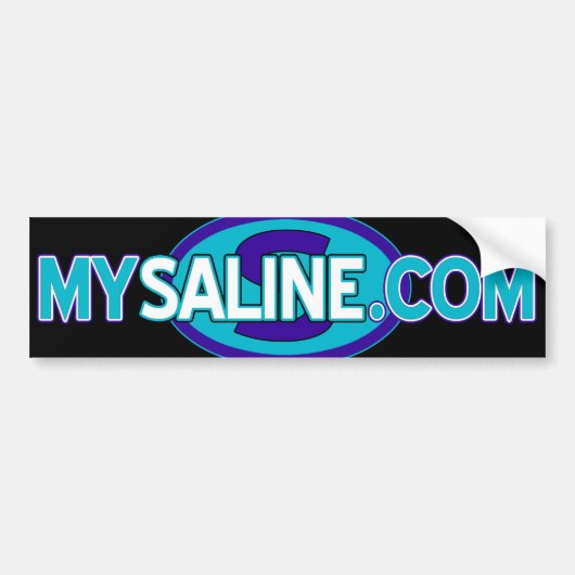 mysaline blues2 bumpersticker (Voorkant)