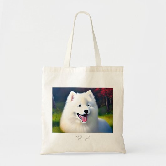 MySamoyed Personalized Gift Idee Cute Samoyed Tote Bag (Voorkant)