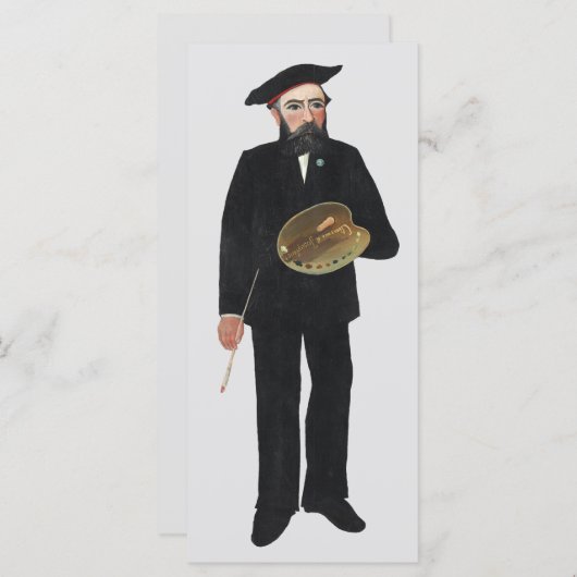 Myself Portrait Landscape 1890, Henri Rousseau (Voorkant / Achterkant)