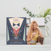 Mystère de l'assassinat Élégante invitation Art Dé (Debout devant)