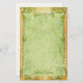 Mystère de ressort - papeterie de Nouveau d'art (Devant / Derrière)