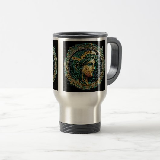 Mystère Grec Ancien Voyage / Mug Commuter, 15 oz (Devant droit)