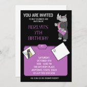 Mystère invitation anniversaire (Devant / Derrière)