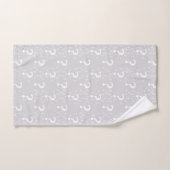 Mystère point de question énigme puzzle gris clair (Serviette à main)