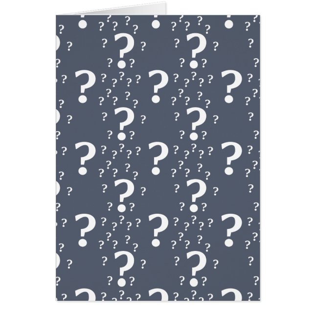 Mystère question marque énigme puzzle bleu-gris (Devant)