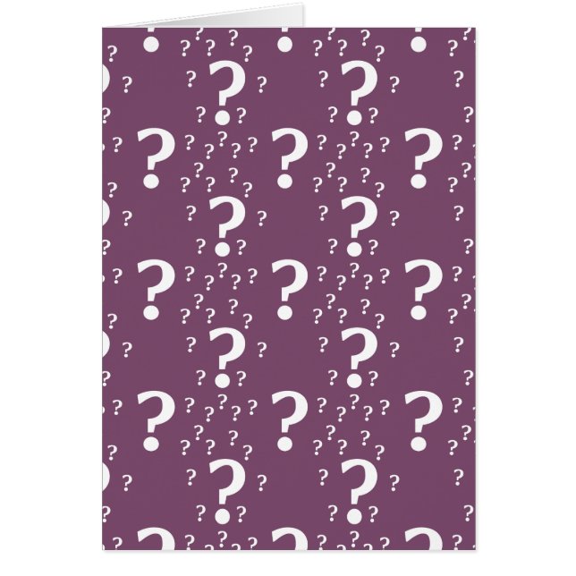 Mystère question marque énigme puzzle mauve (Devant)
