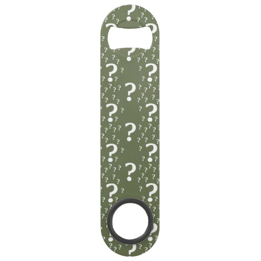 Mystère question marque énigme puzzle vert olive (Devant)