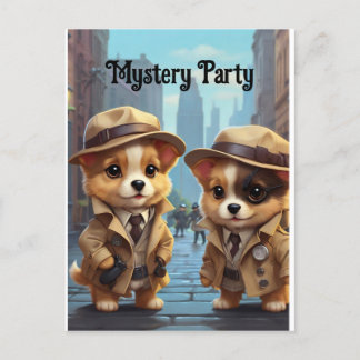 Mysterie Feest Honden Briefkaart
