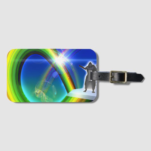 Mysterie Figuur bij de Interdimensionale Stargate Bagagelabel (Voorkant (horizontaal))