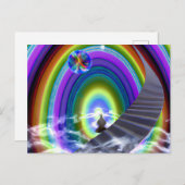 Mysterie Figuur bij de Interdimensionale Stargate Briefkaart (Voorkant / Achterkant)