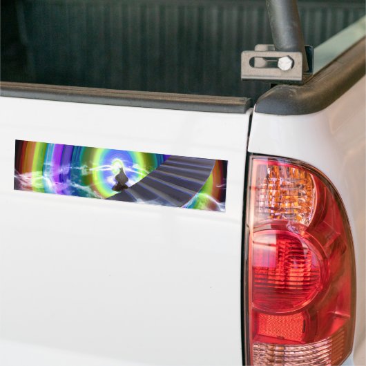 Mysterie Figuur bij de Interdimensionale Stargate Bumpersticker (Op Truck)