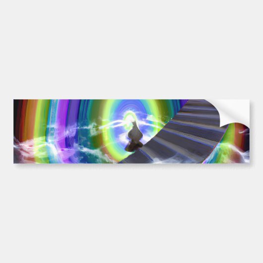 Mysterie Figuur bij de Interdimensionale Stargate Bumpersticker (Voorkant)