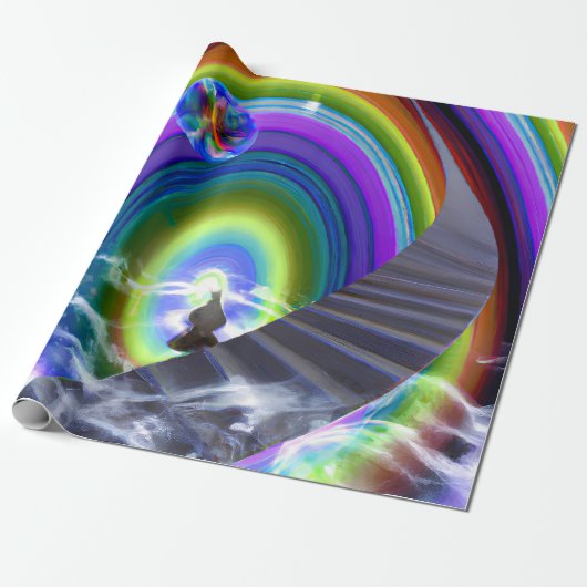 Mysterie Figuur bij de Interdimensionale Stargate Cadeaupapier (Uitgerold)