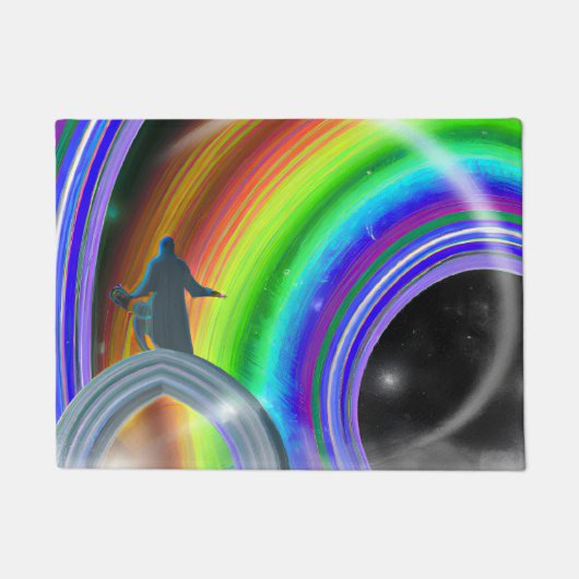 Mysterie Figuur bij de Interdimensionale Stargate Deurmat (Voorkant)