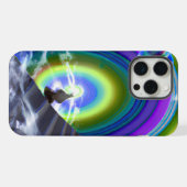 Mysterie Figuur bij de Interdimensionale Stargate iPhone Hoesje (Achterkant horizontaal)