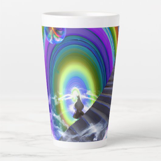 Mysterie Figuur bij de Interdimensionale Stargate Latte Mok (Voorkant)