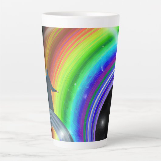 Mysterie Figuur bij de Interdimensionale Stargate Latte Mok (Voorkant)