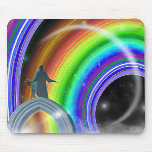 Mysterie Figuur bij de Interdimensionale Stargate Muismat (Voorkant)