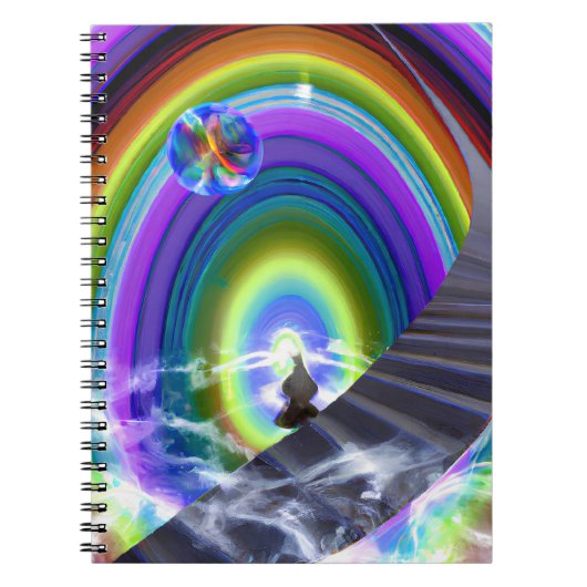 Mysterie Figuur bij de Interdimensionale Stargate Notitieboek (Voorkant)