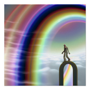 Mysterie Figuur bij de Interdimensionale Stargate Perfect Poster