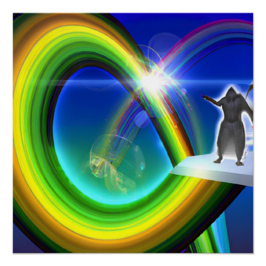 Mysterie Figuur bij de Interdimensionale Stargate Perfect Poster (Voorkant)