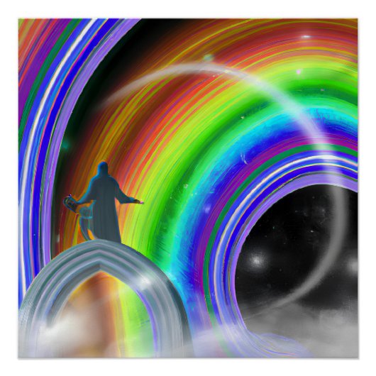 Mysterie Figuur bij de Interdimensionale Stargate Perfect Poster (Voorkant)