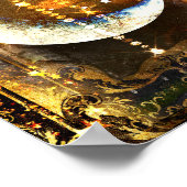 Mysterie gouden moonkristallen poster (Hoek)