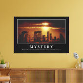 Mysterie: Inspirerend prijsopgave Canvas Afdruk (Insitu (Woonkamer))