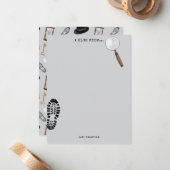 Mysterie Kids Geheime Agent Spy Detective Thema Notitiekaartje (Voorkant / Achterkant in situ)