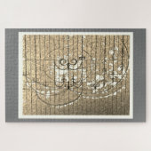 Mysterie Kroonluchter ballroom sepia illustratie Legpuzzel (Horizontaal)