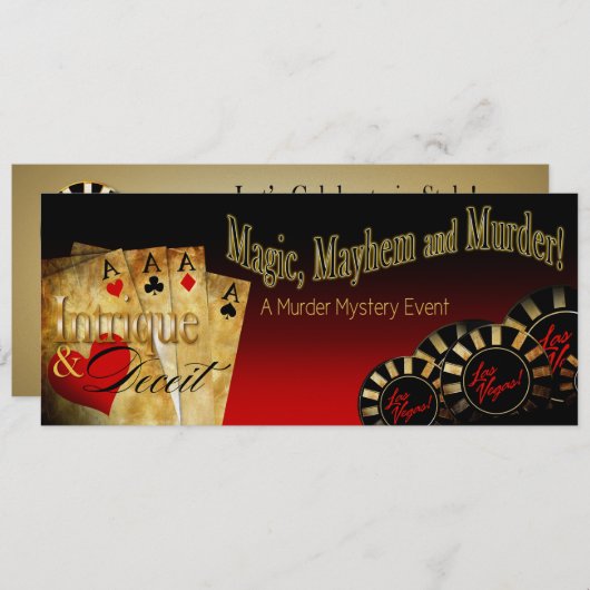 Mysterie METALLIC IJS Las Vegas Deluxe FZ Kaart (Voorkant / Achterkant)