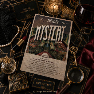 Mysterie Moord Diner Uitnodiging