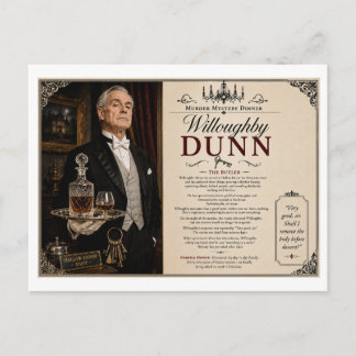 Mysterie Moord Jaren 40 Willoughby Dunn De Butler Briefkaart